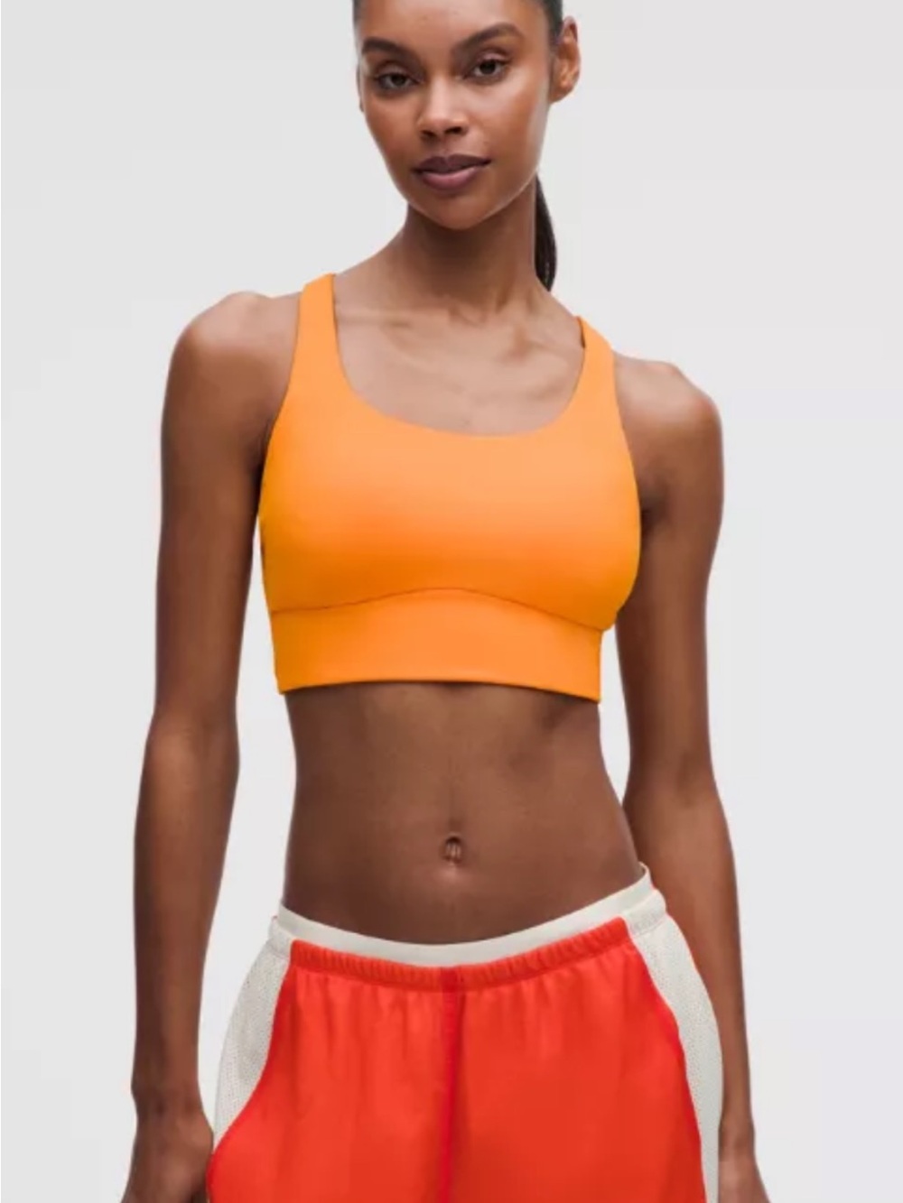 Lululemon energy longline bra - citrus sizzle - 6